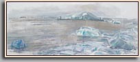 ICE, BAFFIN BAY   2007   oil/canvas   12" x 30"